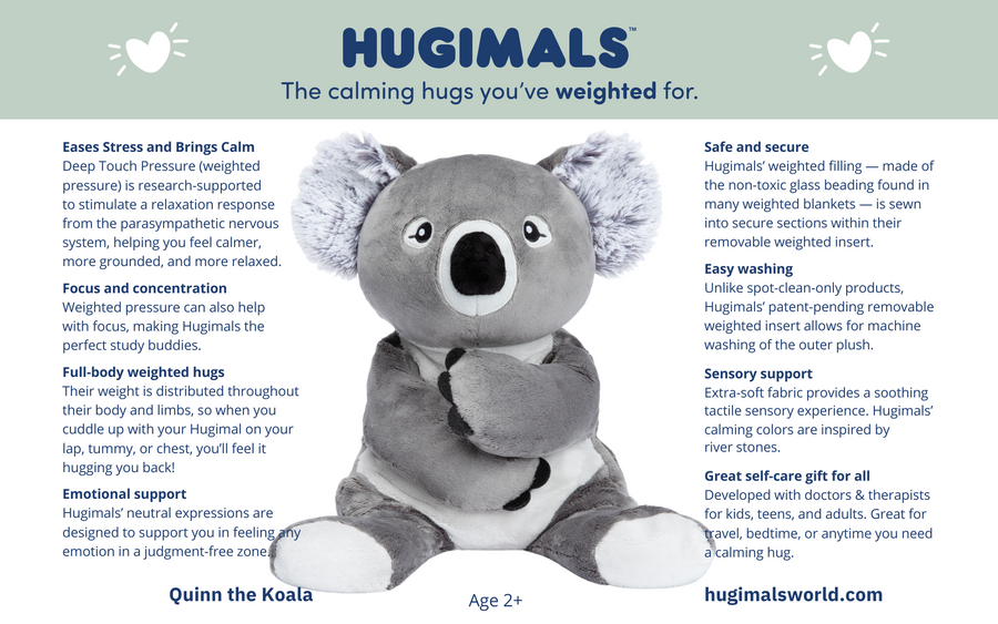 Hugimals - קווין הקואלה בובת כובד מחבקת